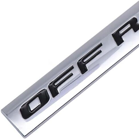 2PCS كروم السيارة المعدنية جذع على الطريق شارة AWD 4WD Auto Logo Door All Wheel Drive Badge Truck Coup Coupe Sticker (Silver & Black) in Kuwait