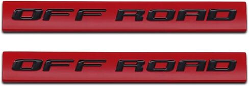 2PCS كروم السيارة المعدنية جذع على الطريق شارة AWD 4WD Auto Logo Door All Wheel Drive Badge Truck Coup Coupe Sticker (Silver & Black) in Kuwait