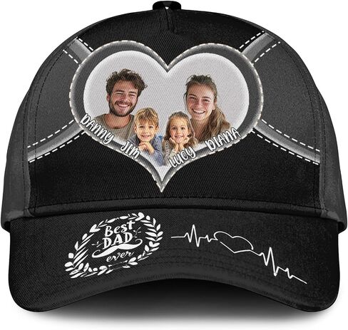 Worlds Best Dad Ever Hat, Dad Hats for Men, Personalized Baseball Cap American Flag Patriotic Veteran Hat in Saudi Arabia