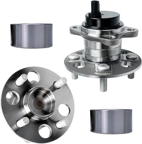 Detroit Axle - 4pc Wheel Bearing Hubs Kit for 2012-2019 Toyota Prius C, 2006-2014 Yaris, 2013 Scion IQ, 2 Rear Wheel Bearing & Hubs 2 Front Wheel Bearings Replacement in Saudi Arabia