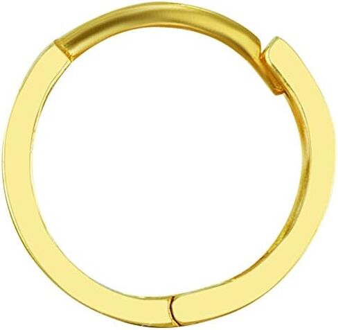 TWJC 14k REAL Yellow OR White Gold 2mm Thickness Huggie Earrings (11 x 11 mm) in Saudi Arabia
