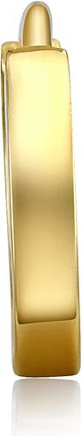 TWJC 14k REAL Yellow OR White Gold 2mm Thickness Huggie Earrings (11 x 11 mm) in Saudi Arabia