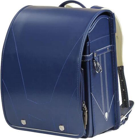 Randoseru Blue Backpack اليابانية الأوتوماتيكية للمدرسة Senior Backproof Pu Leather in Kuwait