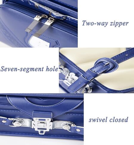 Randoseru Blue Backpack اليابانية الأوتوماتيكية للمدرسة Senior Backproof Pu Leather in Kuwait