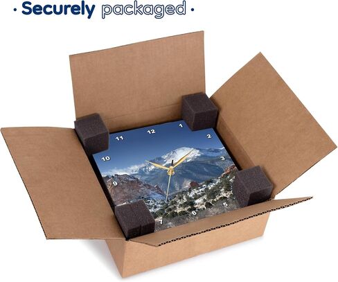 3dRose DPP_38673_1 Colorado Mountains Pikes Peak Wall Clock, 10 by 10-Inch in Saudi Arabia