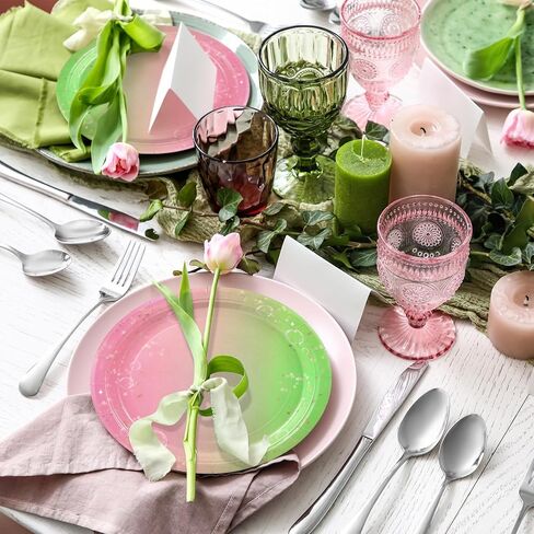 Zhehao 50 Pcs Hawaiian Paper Plates Hawaiian Birthday Party Plates Aloha Disposable Paper Plates Tropical Luau Party Decorations Summer Hawaiian Party Decorations in Kuwait