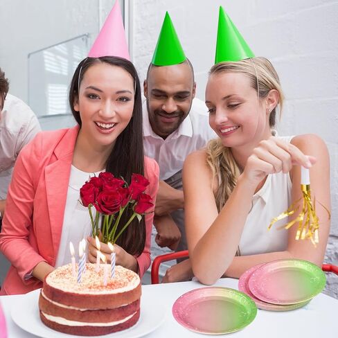 Zhehao 50 Pcs Hawaiian Paper Plates Hawaiian Birthday Party Plates Aloha Disposable Paper Plates Tropical Luau Party Decorations Summer Hawaiian Party Decorations in Kuwait