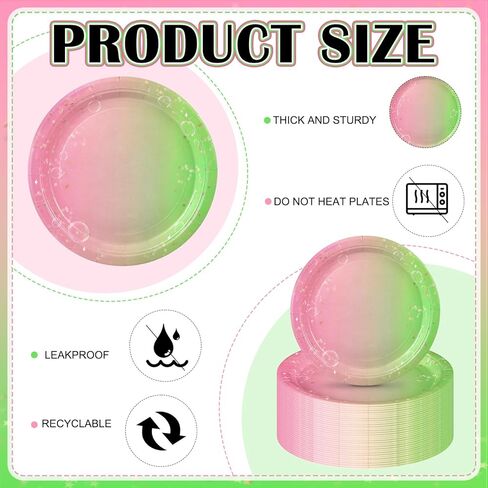 Zhehao 50 Pcs Hawaiian Paper Plates Hawaiian Birthday Party Plates Aloha Disposable Paper Plates Tropical Luau Party Decorations Summer Hawaiian Party Decorations in Kuwait