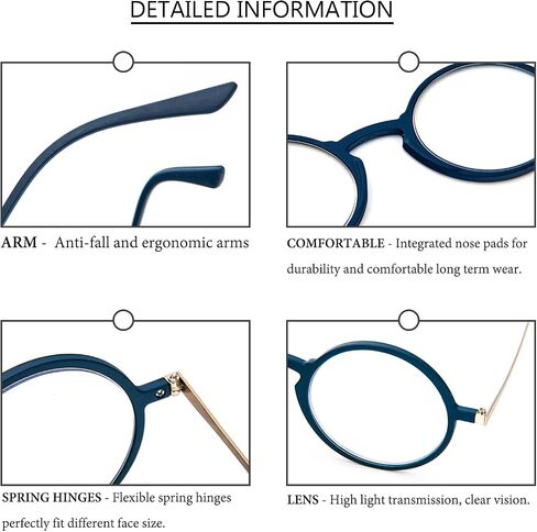 KoKoBin Ultra-thin flat anti-blue reading glasses neutral reading glasses unbreakable pocket-sized anti-glare glasses in Kuwait