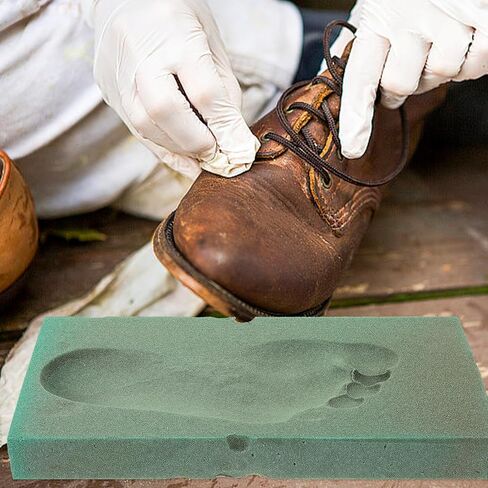 GLEAVI Box Foot Molding Box Foam Foot Mold Casting Kit Foot Casting Kit DIY Footprint Foam Mold Foot Orthotic Mold Shoe Inserts Insole Foot Impression Foam Kit Carton 3D Bellows Manual in Saudi Arabia