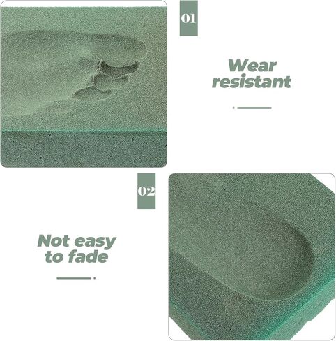 GLEAVI Box Foot Molding Box Foam Foot Mold Casting Kit Foot Casting Kit DIY Footprint Foam Mold Foot Orthotic Mold Shoe Inserts Insole Foot Impression Foam Kit Carton 3D Bellows Manual in Saudi Arabia