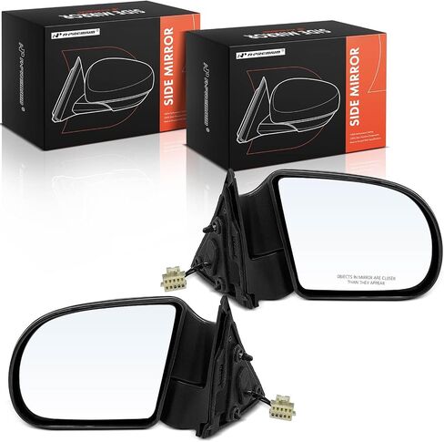 A-Premium Side Power Side Power Mirror-متوافقة مع شيفروليه بليزر 1999-2005 ، S10 1999-2004 & GMC Jimmy 1999-2001 ، Sonoma 1999-2004 & Oldsmobile Bravada-طي يدوي غير محشور in Kuwait
