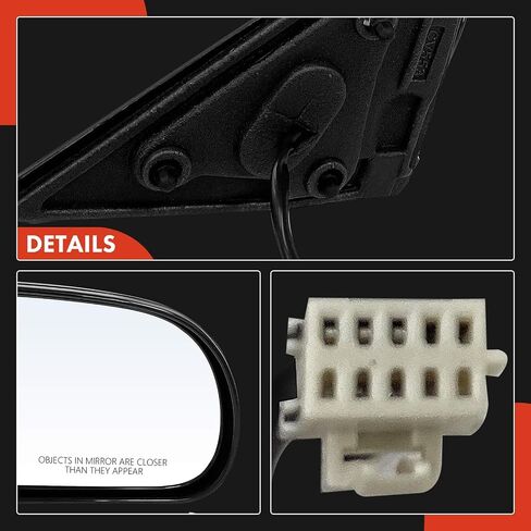 A-Premium Passenger Side Power Door Mirror - Compatible with Chevrolet Blazer 1999-2005, S10 1999-2004 & GMC Jimmy 1999-2001, Sonoma 1999-2004 & Oldsmobile Bravada - Non-Heated Manual Folding in Saudi Arabia