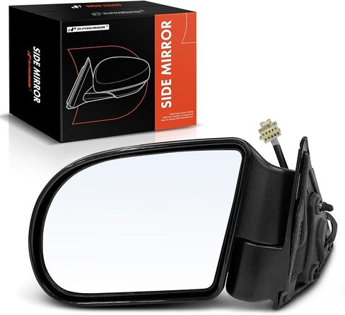 A-Premium Side Power Side Power Mirror-متوافقة مع شيفروليه بليزر 1999-2005 ، S10 1999-2004 & GMC Jimmy 1999-2001 ، Sonoma 1999-2004 & Oldsmobile Bravada-طي يدوي غير محشور in Kuwait