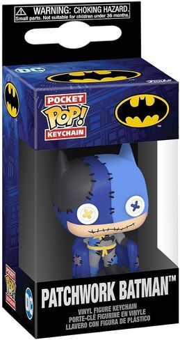 فونكو بوب! Keychain: Patchwork - Batman - DC Comics Novelty Keyring - Figure Mini Figure - Tocking Filler - فكرة الهدية - البضائع الرسمية - عشاق الكتب المصورة - ديكور الظهر in Saudi Arabia
