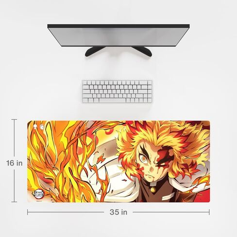 Demon Slayer Kimetsu No Yaiba Nezuko Gaming Mouse Pad ، حصيرة فأر كمبيوتر ، حافة مخيط مسطحة ، قاعدة مطاطية غير قابلة للانزلاق ، والاعبين واستخدام المكتب - مرخص رسميًا in Kuwait