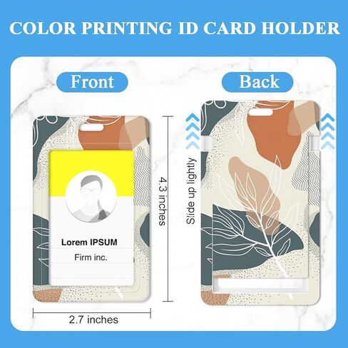 حبل لشارات الهوية ، 2 حزمة حامل شارة معرف أفقي ورأسي ， أزياء نمط طباعة الألوان الرجال والنساء الحبل الشحري لشارات الهوية ， المحيط الأزرق in Kuwait