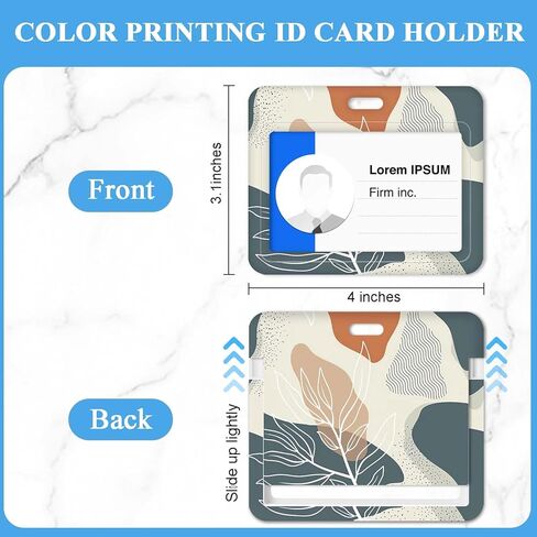 حبل لشارات الهوية ، 2 حزمة حامل شارة معرف أفقي ورأسي ， أزياء نمط طباعة الألوان الرجال والنساء الحبل الشحري لشارات الهوية ， المحيط الأزرق in Kuwait