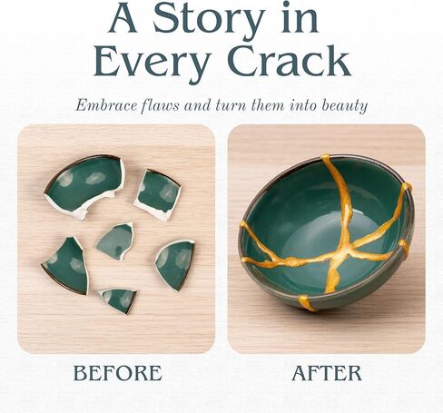 Kintsugi Repair Kit by Broken to Beautiful - The Artisan's Choice of Kintsugi Kit (Large - NEW) in Saudi Arabia