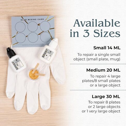 Kintsugi Repair Kit by Broken to Beautiful - The Artisan's Choice of Kintsugi Kit (Large - NEW) in Saudi Arabia