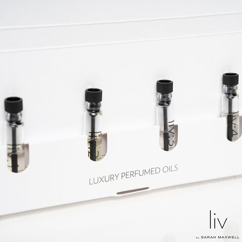 Sarah Maxwell Beauty LIV:2 Luxury Perfumed Oil for Women - 10ml Roll On Fragrance Oil with Metal Rollerball Applicator. Fresh, Fruity & Radiant Scent. Vegan, Paraben Free & Cruelty Free. Pack of 1 in Saudi Arabia