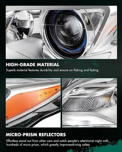 SCITOO Headlight Assembly Fit for Buick Regal 2014-2017 Headlamps Driver Side in Saudi Arabia