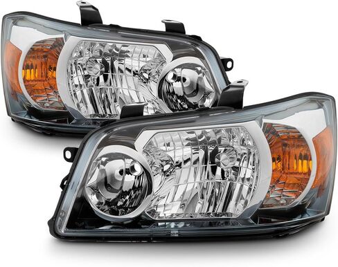 Acanii - لعام 2001 2002 2003 2004 2005 2006 Toyota Highlander Factory Style مصابيح الأمامية السائق + جانب الركاب in Saudi Arabia
