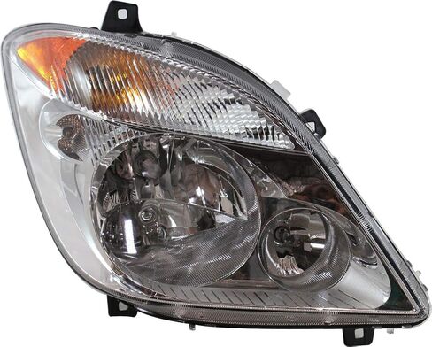 السائق Garage-Pro والمصباح الأمامي لجانب الراكب لـ Mercedes Benz Sprinter 2500 BASE 2010-2013 يناسب العداء 3500 هالوجين مع لمبة (S) يحل محل# 68012120AA 9068201661 68012121AA 9068201561 in Saudi Arabia