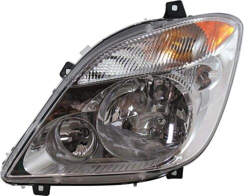 السائق Garage-Pro والمصباح الأمامي لجانب الراكب لـ Mercedes Benz Sprinter 2500 BASE 2010-2013 يناسب العداء 3500 هالوجين مع لمبة (S) يحل محل# 68012120AA 9068201661 68012121AA 9068201561 in Saudi Arabia