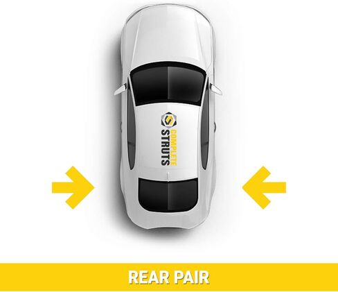 COMPLETESTRUTS - Rear Quick Complete Strut Assemblies with Coil Springs Replacement for 2008-2010 Mitsubishi Lancer - Set of 2 in Kuwait