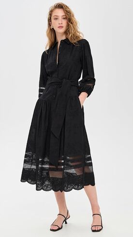 Shoshanna Women's Cotton Eyelet Magnolia Dress in Saudi Arabia