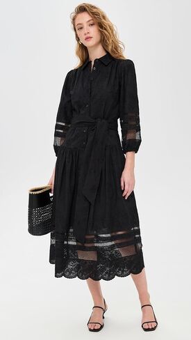 Shoshanna Women's Cotton Eyelet Magnolia Dress in Saudi Arabia