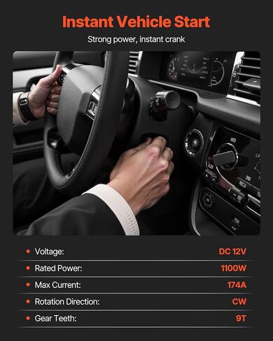 Vevor Starter 6494 ، استبدال المحرك المبدئي متوافق مع Buick Rainier V8 5.3L 2004-2007 ، Cadillac Escalade V8 5.3L 2003-2005 ، Chevrolet GMC Isuzu Saab ، OEM 12568051 89-01-7440 8901740 SDR0270 in Kuwait