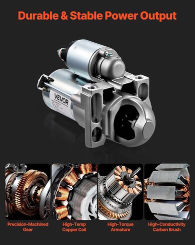 Vevor Starter 6494 ، استبدال المحرك المبدئي متوافق مع Buick Rainier V8 5.3L 2004-2007 ، Cadillac Escalade V8 5.3L 2003-2005 ، Chevrolet GMC Isuzu Saab ، OEM 12568051 89-01-7440 8901740 SDR0270 in Kuwait