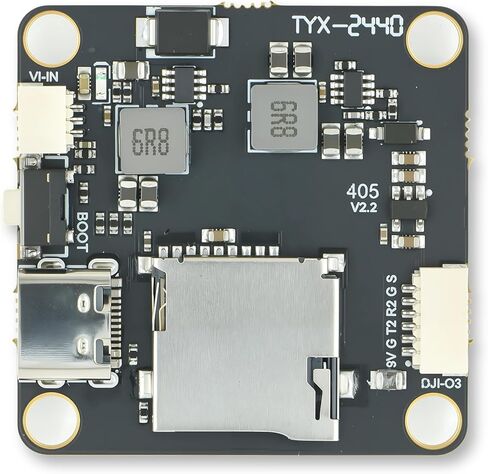 F405 V2 Flight Controller: BMI088 IMU, SPL06 Barometer, INAV/Ardupilot Support, DJI O3 FPV, 6 UART, 10 PWM Outputs, 5V/9V DC-DC Outputs, MicroSD Slot, 2-6S LiPo Compatible in Kuwait