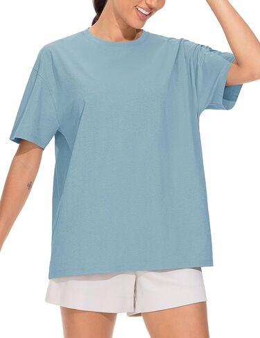 The Gym People 2 Pack Women Women Eghensity Thirts غير الرسمي فضفاضة مناسبة للأكمام القصير قمم الصيف Crewneck المحملات الأساسية in Saudi Arabia