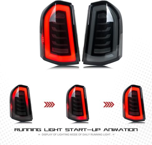 زمن البالغة مصابيح LED LED لكرايسلر 300 300C 2011-2014 بدء تشغيل الرسوم المتحركة المتسلسلة الإشارة المملوءة لمصابيح الإكسسوارات in Kuwait