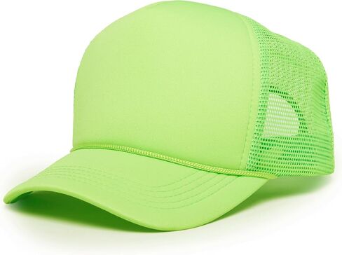 Funky Junque Foam Trucker Hat, Trucker Hats for Women & Men - Blank Adjustable Snapback Mesh Back Baseball Cap in Kuwait