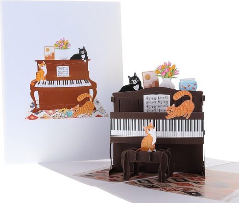 iGifts And Cards Smooth Jazz Band 3D Pop Up Greeting Card - Cool Music Lovers Presents, Awesome Cherry Blossom Tree, Inspirational Notes, Cool Teacher Gift, Happy Birthday and Spouse's Day Celebration in Saudi Arabia