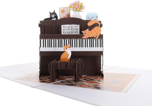 iGifts And Cards Smooth Jazz Band 3D Pop Up Greeting Card - Cool Music Lovers Presents, Awesome Cherry Blossom Tree, Inspirational Notes, Cool Teacher Gift, Happy Birthday and Spouse's Day Celebration in Saudi Arabia