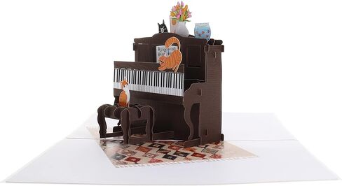 iGifts And Cards Smooth Jazz Band 3D Pop Up Greeting Card - Cool Music Lovers Presents, Awesome Cherry Blossom Tree, Inspirational Notes, Cool Teacher Gift, Happy Birthday and Spouse's Day Celebration in Saudi Arabia
