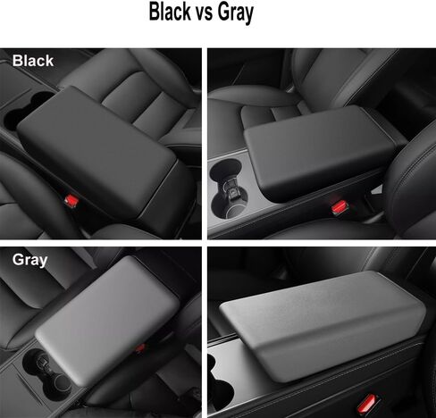 Center Control Armrest Cover for 2016-2023 Model 3 and 2020-2024 Model Y, Tesla Arm Rest Cover, Not Fit Model 3 2024 Refresh Highland, Made of TPE Material (Model 3/Y Gray) in Saudi Arabia