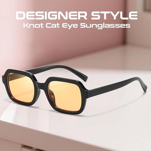 SODQW Trendy Square Sunglasses for Women 2025, 90s Vintage Designer Ladies Shades Fashion Sun Glasses in Kuwait