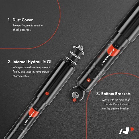 A-Premium Front Shock Absorber Compatible with Nissan Frontier 2003-2004 L4 2.4L, RWD, Driver and Passenger Side 2-PC Set in Saudi Arabia