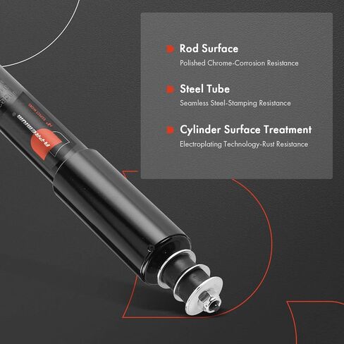 A-Premium Front Shock Absorber Compatible with Nissan Frontier 2003-2004 L4 2.4L, RWD, Driver and Passenger Side 2-PC Set in Saudi Arabia