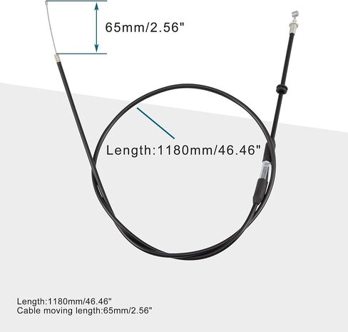 GOOFIT 46.46" Throttle Cable Replacement for 50cc 70cc 90cc 110cc 125cc 250cc Water Cooled ATV Buggy Quad Pit Dirt Bike Go Kart in Saudi Arabia