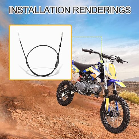 GOOFIT 46.46" Throttle Cable Replacement for 50cc 70cc 90cc 110cc 125cc 250cc Water Cooled ATV Buggy Quad Pit Dirt Bike Go Kart in Saudi Arabia