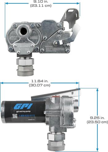 مضخة نقل الوقود GPI M-1115S ، 12 GPM ، 115V-AC ، PUMP ONLY ، MOUP TWILAR MOUNT (110000-87) in Kuwait