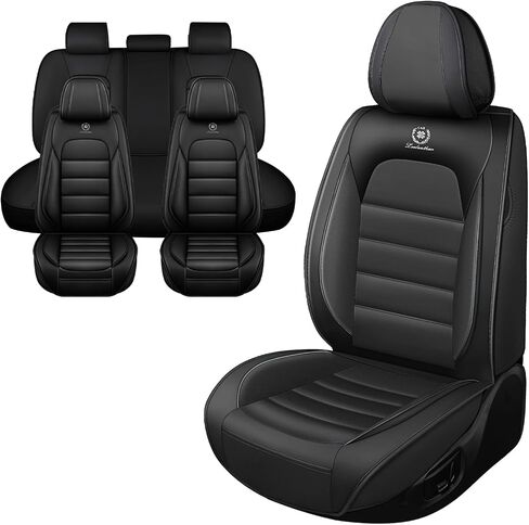 Car Seat Covers for RAM 1500 Classic 2019-2025,Waterproof Soft Breathable PU Leather Seat Cover with Storage Pockets(Classic Black,Full Set) in Saudi Arabia