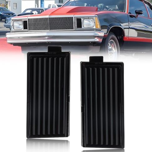 علامة زاوية أمامية للوقوف الجانبية الإسكان الإسكان المتوافق مع GMC Caballero Malibu El Camino 1978-1979 ، [DOT] غطاء ضوء علامة الإشارة [لا مصابيح] ، عدسة مدخنة in Kuwait